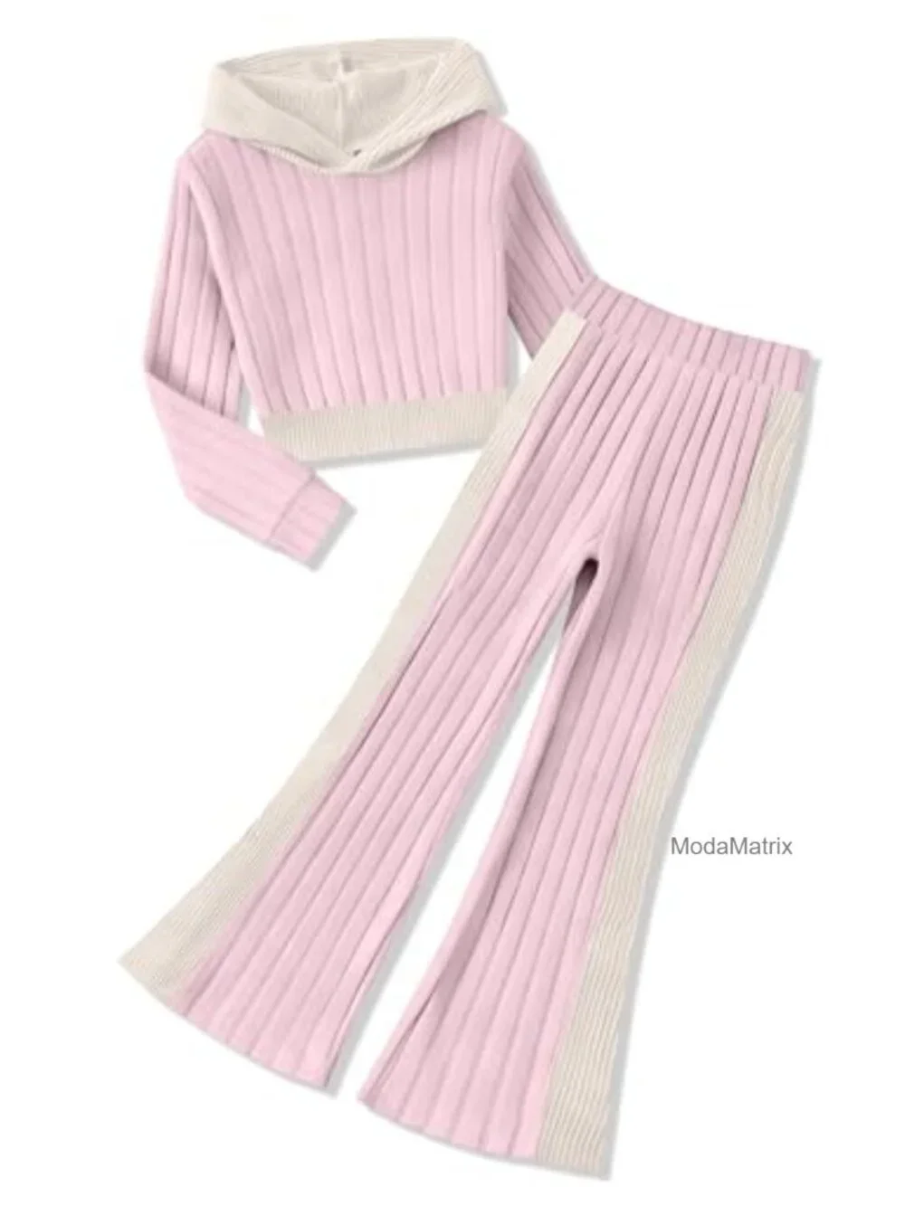 Girls 2-Piece Long Sleeve Hoodie Sweatshirt & Jogger Set Fall Winter Outfit